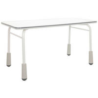 JUGENDSCHREIBTISCH   - Hellgrau, Basics, Holzwerkstoff/Metall (120/58-67/60cm) - MID.YOU