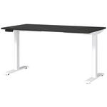 SCHREIBTISCH 140/80/72-118 cm Graphitfarben, Weiß elektrisch höhenverstellbar  - Graphitfarben/Weiß, MODERN, Holzwerkstoff/Metall (140/80/72-118cm) - Novel