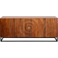 SIDEBOARD  in 177/75/45 cm  - Schwarz/Braun, Holz/Metall (177/75/45cm) - Kare-Design