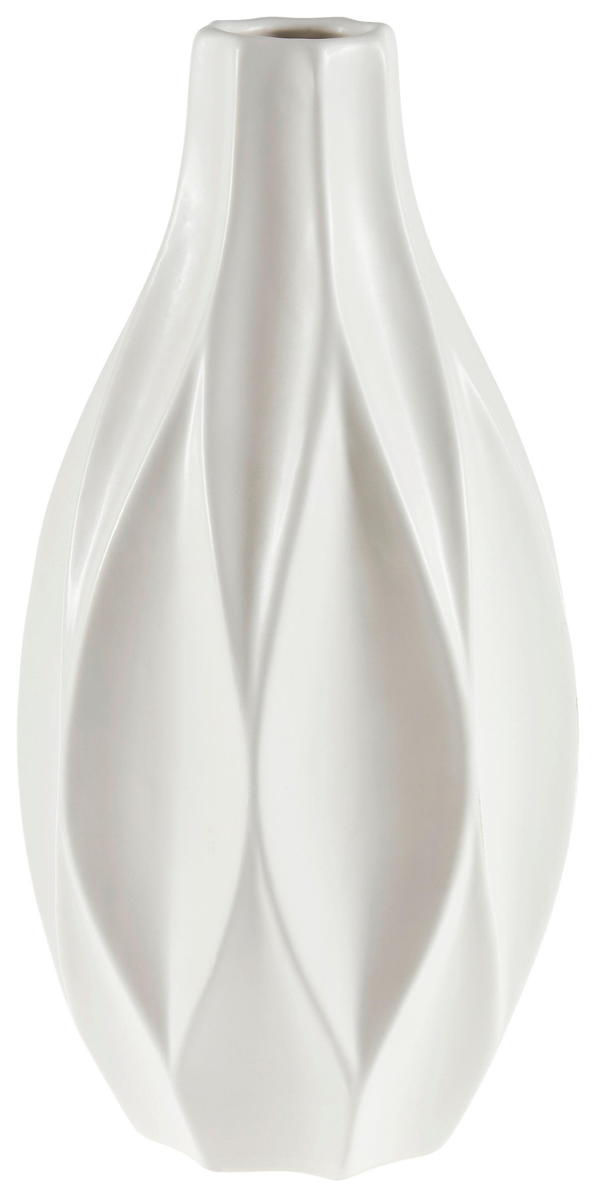 VASE  - Weiß, Basics, Keramik (16/30cm) - Boltze Home