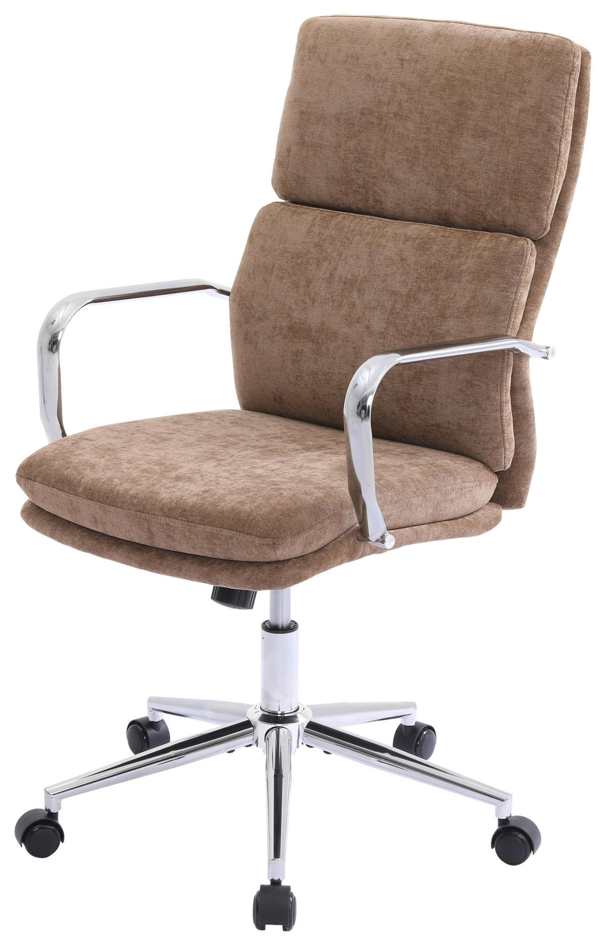 FORGÓSZÉK  zsenília barna  - krómszínű/barna, Modern, műanyag/textil (56/100-110/65,5cm) - Livetastic