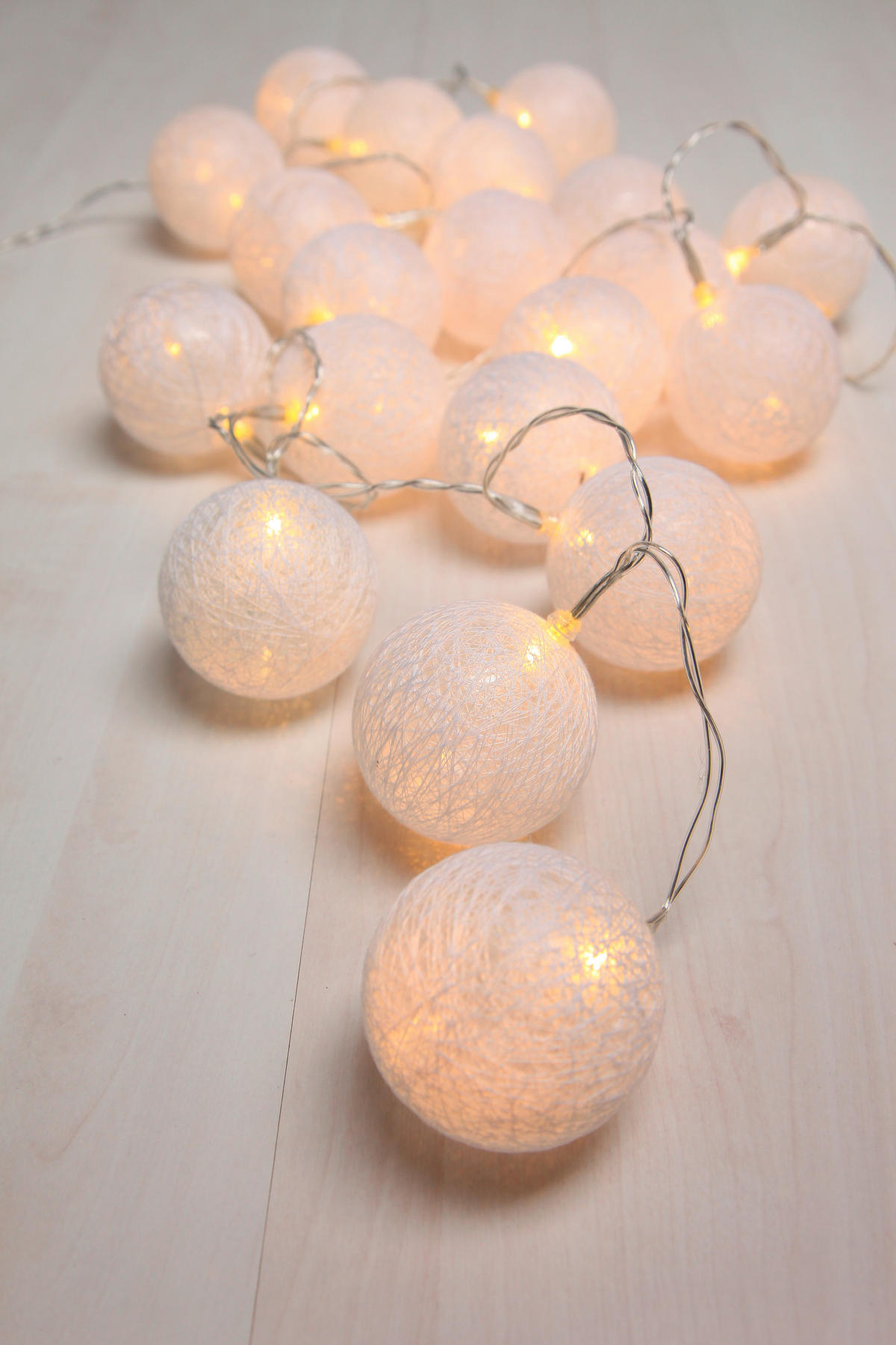 LICHTERKETTE - Weiss/Silberfarben, Basics, Kunststoff/Metall (6/285cm) - Globo