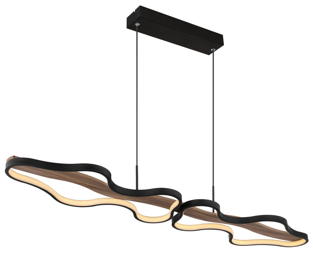 VISEČA LED-SVETILKA   //2700-6000 K/230 V/ - črna/temno rjava, Design, kovina/umetna masa (112/25,5/150cm) - Globo