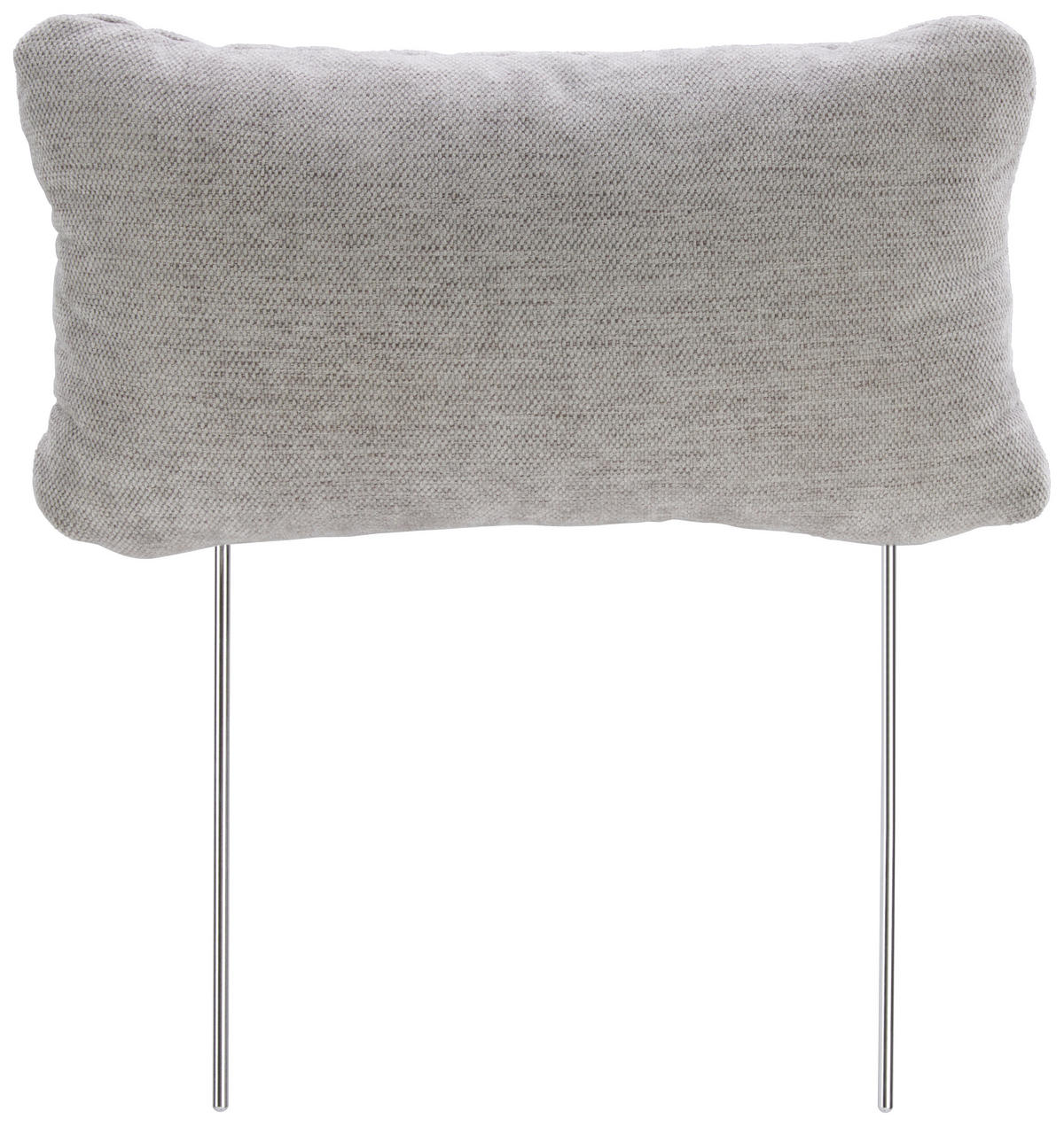 KOPFSTÜTZE in Chenille  - Grau, MODERN, Textil/Metall (49/12/26cm) - Carryhome