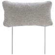 KOPFSTÜTZE - Grau, MODERN, Textil/Metall (49/12/26cm) - Carryhome