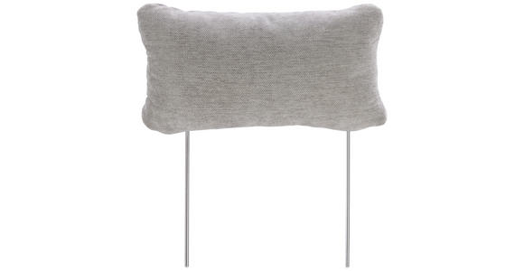 KOPFSTÜTZE - Grau, MODERN, Textil/Metall (49/12/26cm) - Carryhome