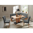 ECKBANK 155/205 cm  in Dunkelgrau  - Eichefarben/Dunkelgrau, Natur, Holz/Textil (155/205cm) - Moderano