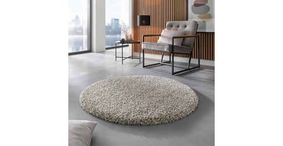 HOCHFLORTEPPICH 200 cm Twilight Weiß, Hellgrau  - Hellgrau/Weiß, Basics, Textil (200cm) - Novel