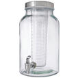 GETRÄNKESPENDER 5,6 L   - Edelstahlfarben/Transparent, Basics, Glas/Kunststoff (5,6l) - Novel