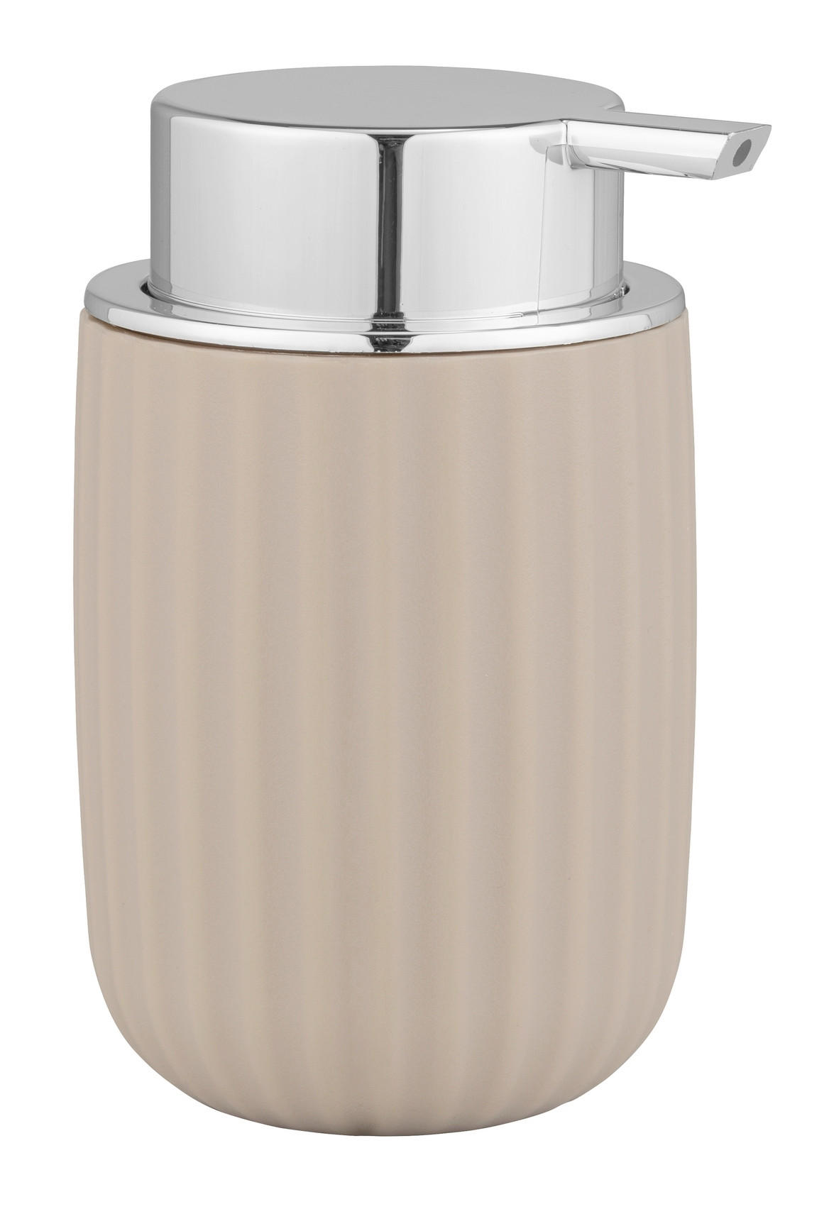 Wenko Seifenspender Agropoli Beige, Chrom 7.5x12.5x9 cm