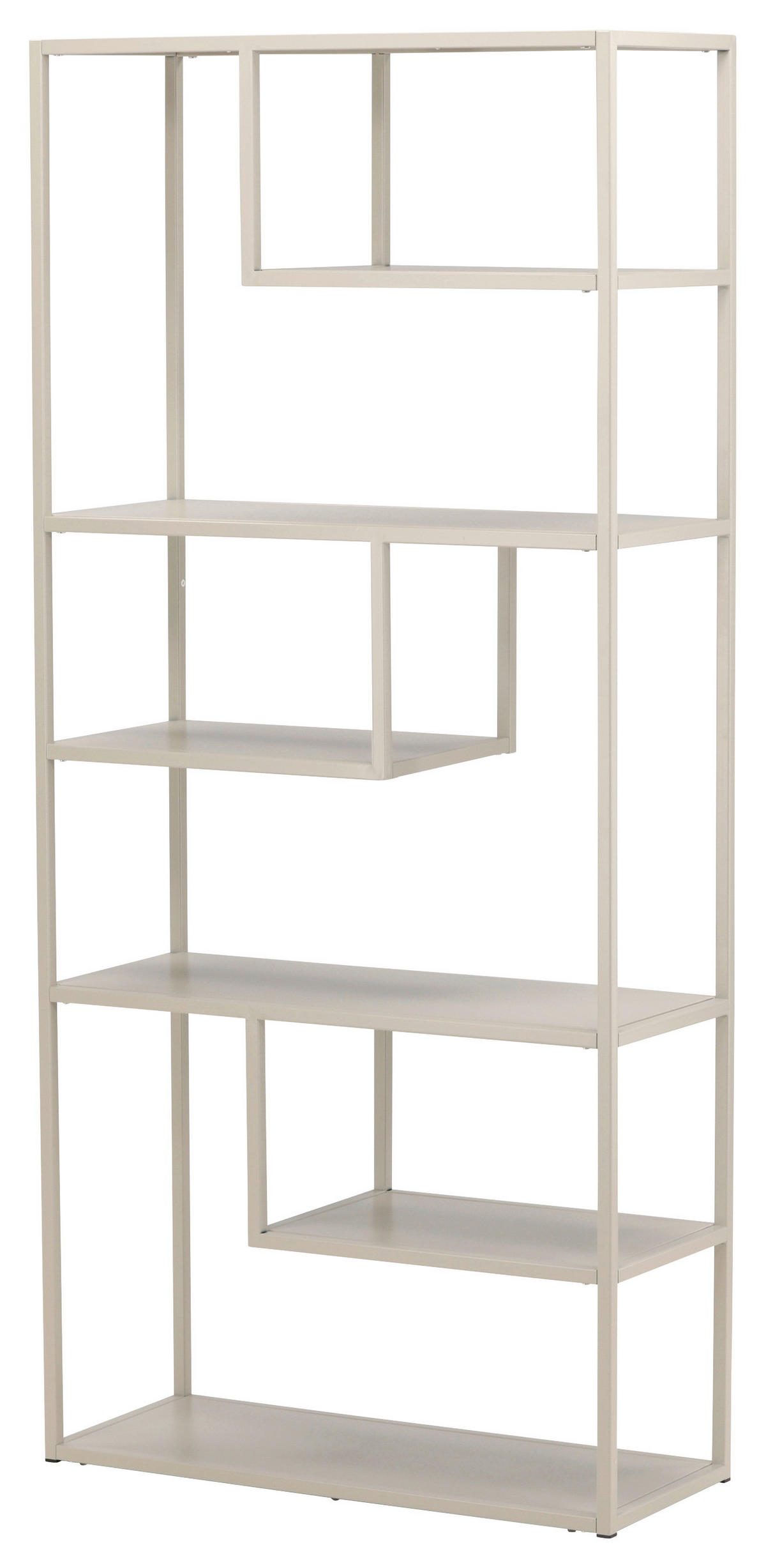 BOKHYLLA i 85/188/35 cm beige  - beige, Design, metall (85/188/35cm) - Livetastic