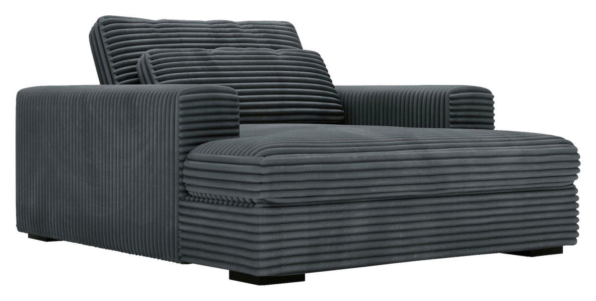 XXL-SESSEL - Creme/Schwarz, MODERN, Kunststoff/Textil (122/80/159cm) - Lomoco