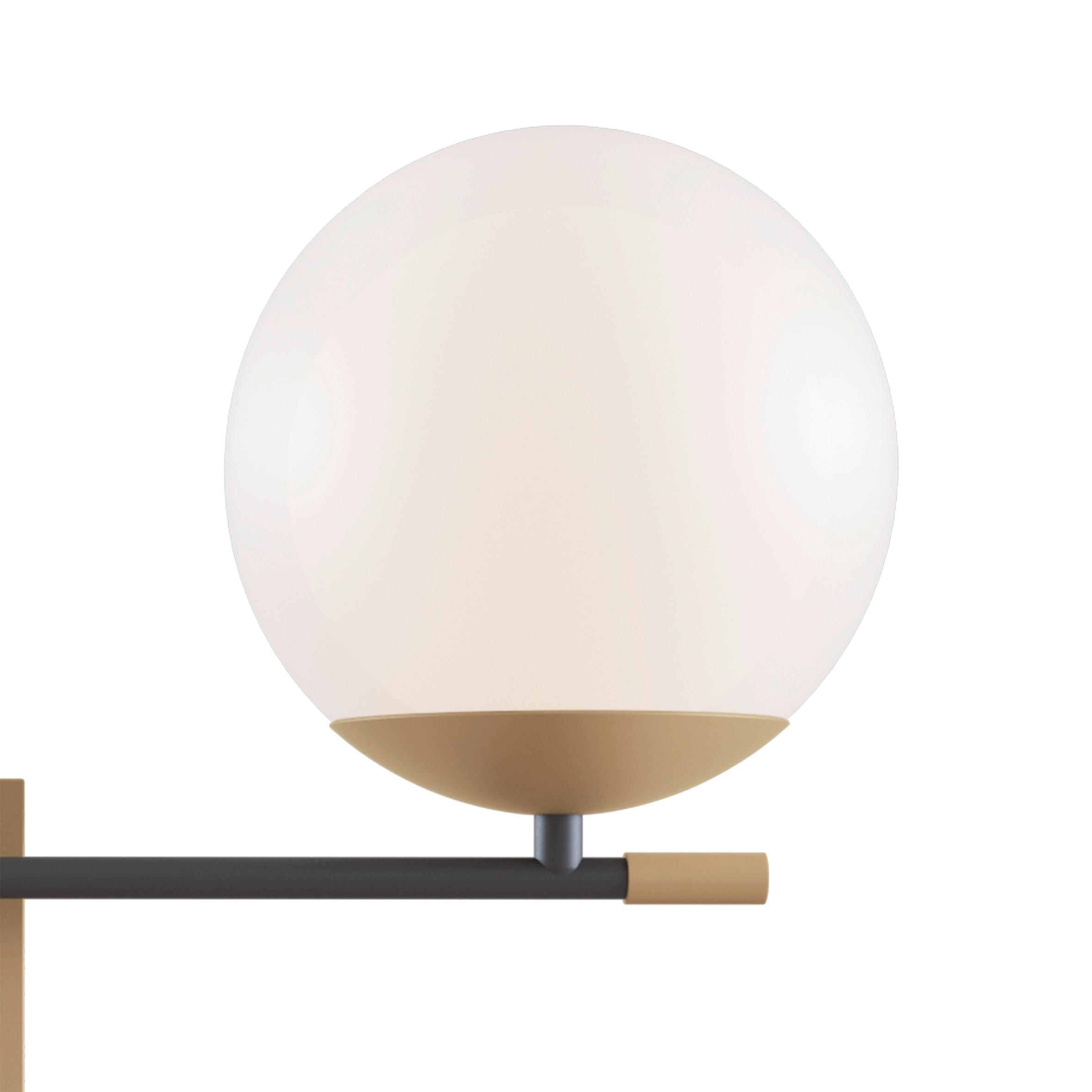 WANDLEUCHTE - Weiss/Goldfarben, Trend, Glas/Metall (17,5/42/44cm) - MAYTONI