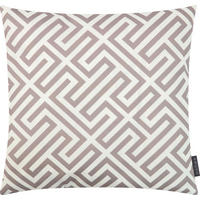 KISSENHÜLLE Kreta 50/50 cm  - Weiss/Cappuccino, Basics, Textil (50/50cm)