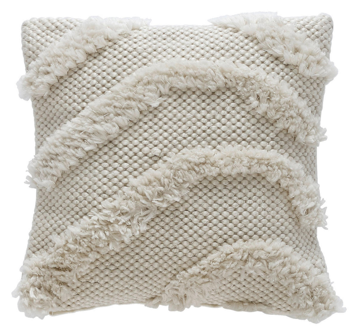 DEKORAČNÝ VANKÚŠ 45/45 cm - krémová, textil (45/45cm) - Novel