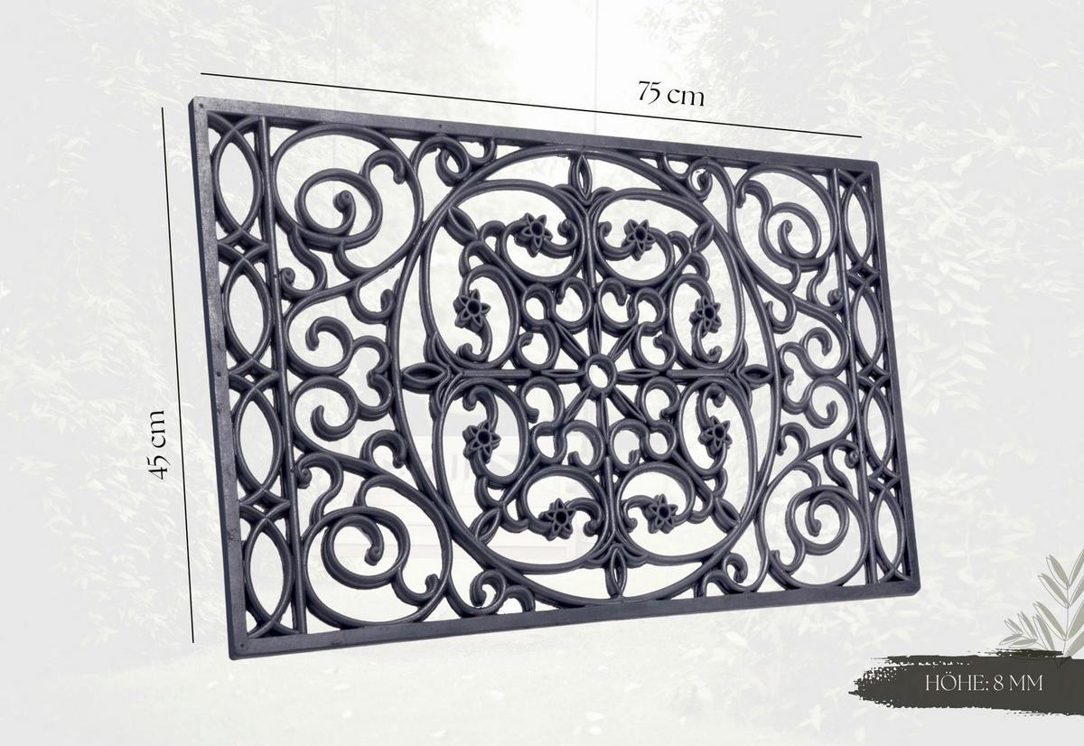 FUßMATTE 45/75 cm Mix Mats  - Schwarz, Basics, Kunststoff (45/75cm) - Hanse Home