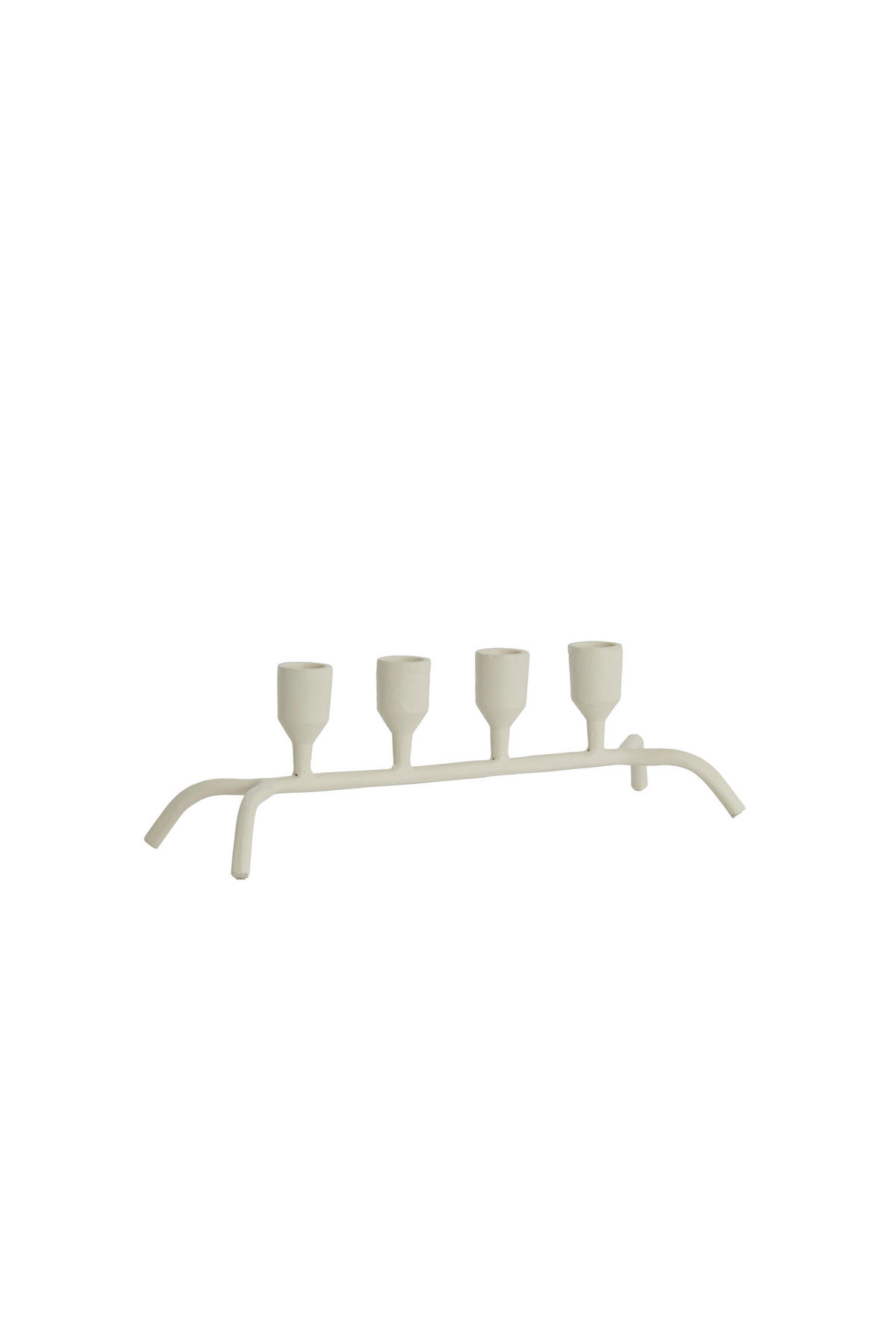 KERZENHALTER - Creme, Basics, Metall (38/11,5/10cm) - Light & Living