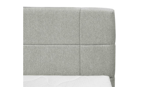 BOXSPRINGBETT 180/200 cm  in Hellgrau  - Hellgrau, KONVENTIONELL, Textil (180/200cm) - Carryhome