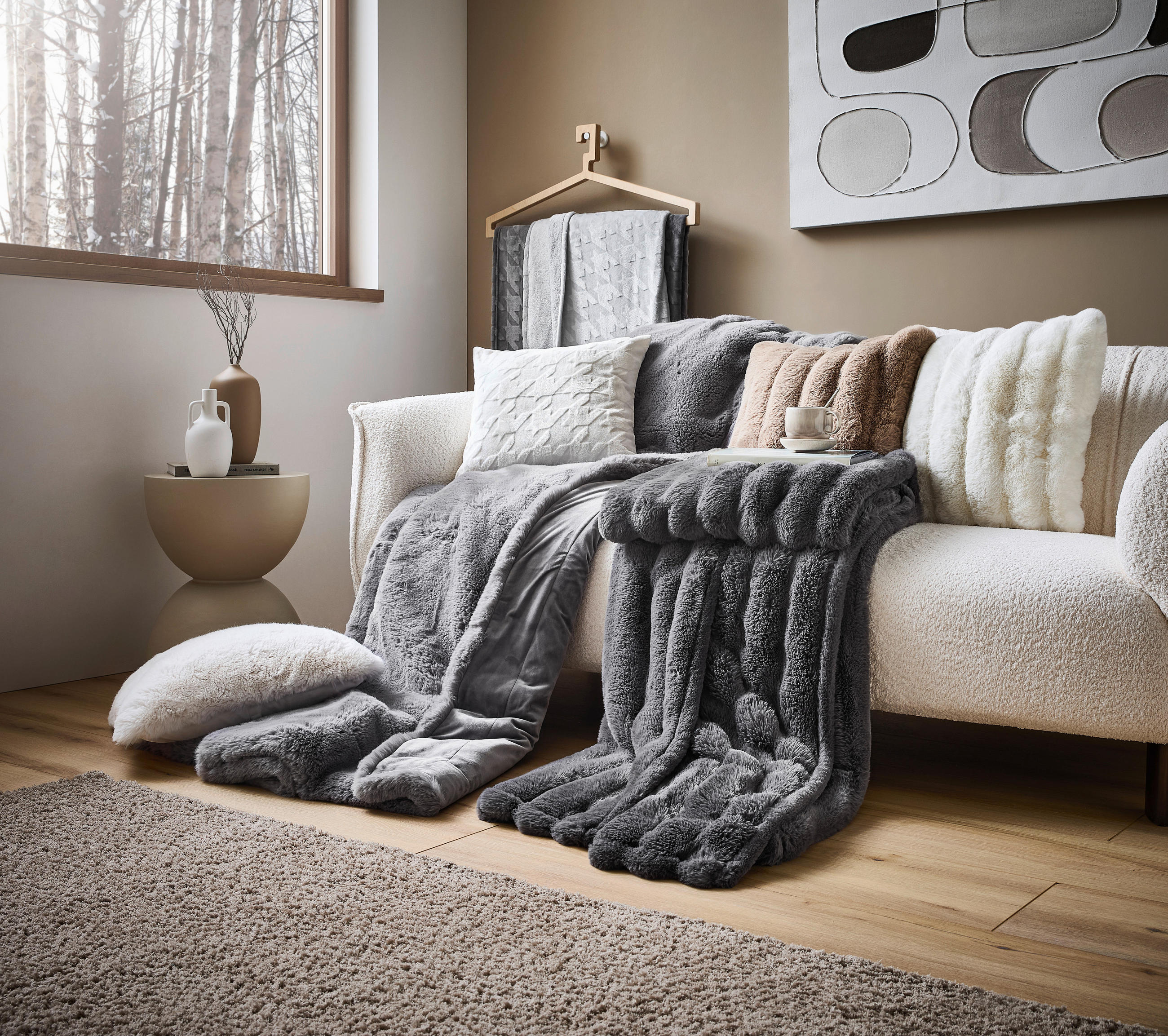 WOHNDECKE 150/200 cm  - Weiß, Textil (150/200cm) - Dieter Knoll