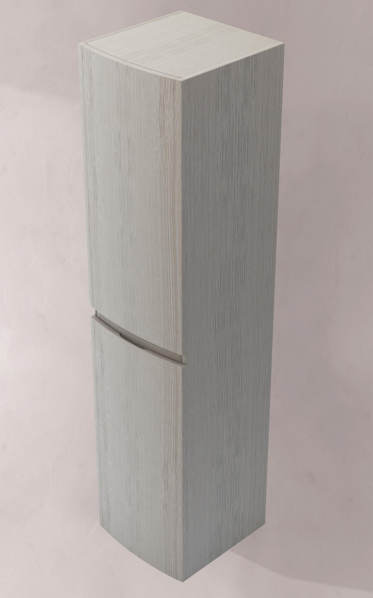 Dulap Înalt 40/170/38 cm  - culoare lemn stejar, Basics, sticlă/material pe bază de lemn (40/170/38cm) - Welnova