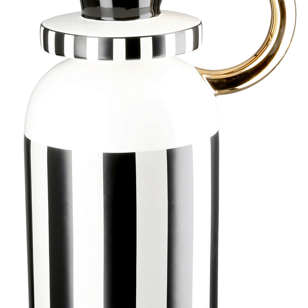 BODENVASE POMPOSO  - Schwarz/Bronzefarben, Basics, Keramik (11/48cm)