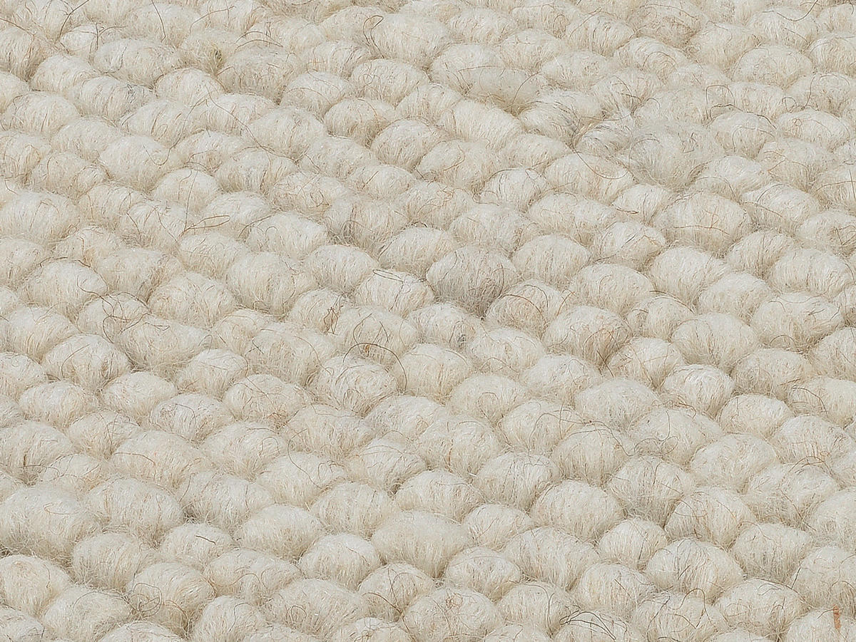 HANDWEBTEPPICH 250/250 cm Helsinki Naturfarben, Weiß  - Naturfarben/Weiß, Basics, Textil (250/250cm) - Linea Natura