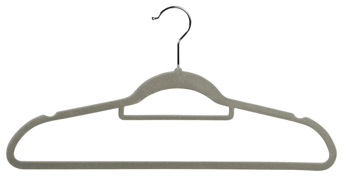 KLEIDERBÜGEL Kunststoff  - Grau, Basics, Kunststoff (45.5/23/3.6cm) - Kesper