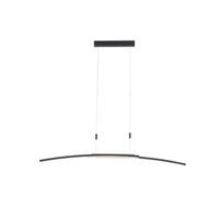 LED-HÄNGELEUCHTE 130/6,5/155 cm  - Schwarz, Basics, Holz/Metall (130/6,5/155cm) - Dieter Knoll