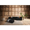 ECKSOFA in Flachgewebe Schwarz  341/164 cm  - Schwarz, Design, Kunststoff/Textil (341/164cm) - W.Schillig
