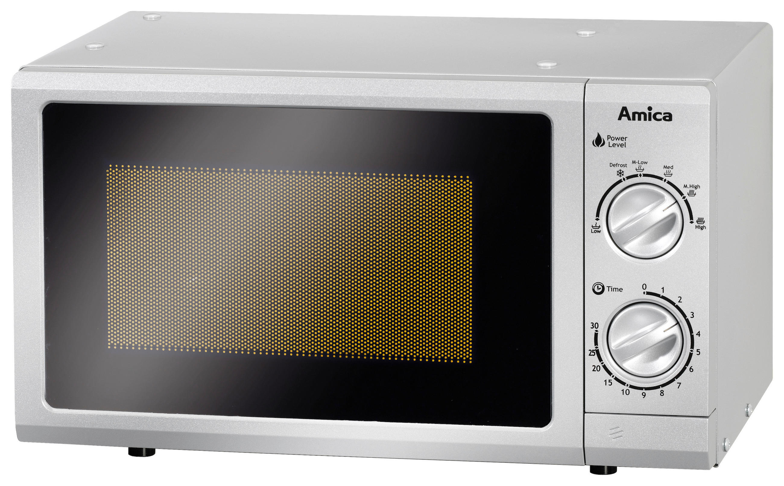 MIKROWELLE MW 13152 SI  - Silberfarben, Basics, Kunststoff/Metall (26,2/45,2/33,5cm) - Amica