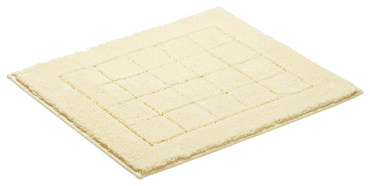 FÜRDŐSZOBASZŐNYEG  55/65 cm  krémszínű   - krémszínű, Basics, műanyag/textil (55/65cm) - Vossen