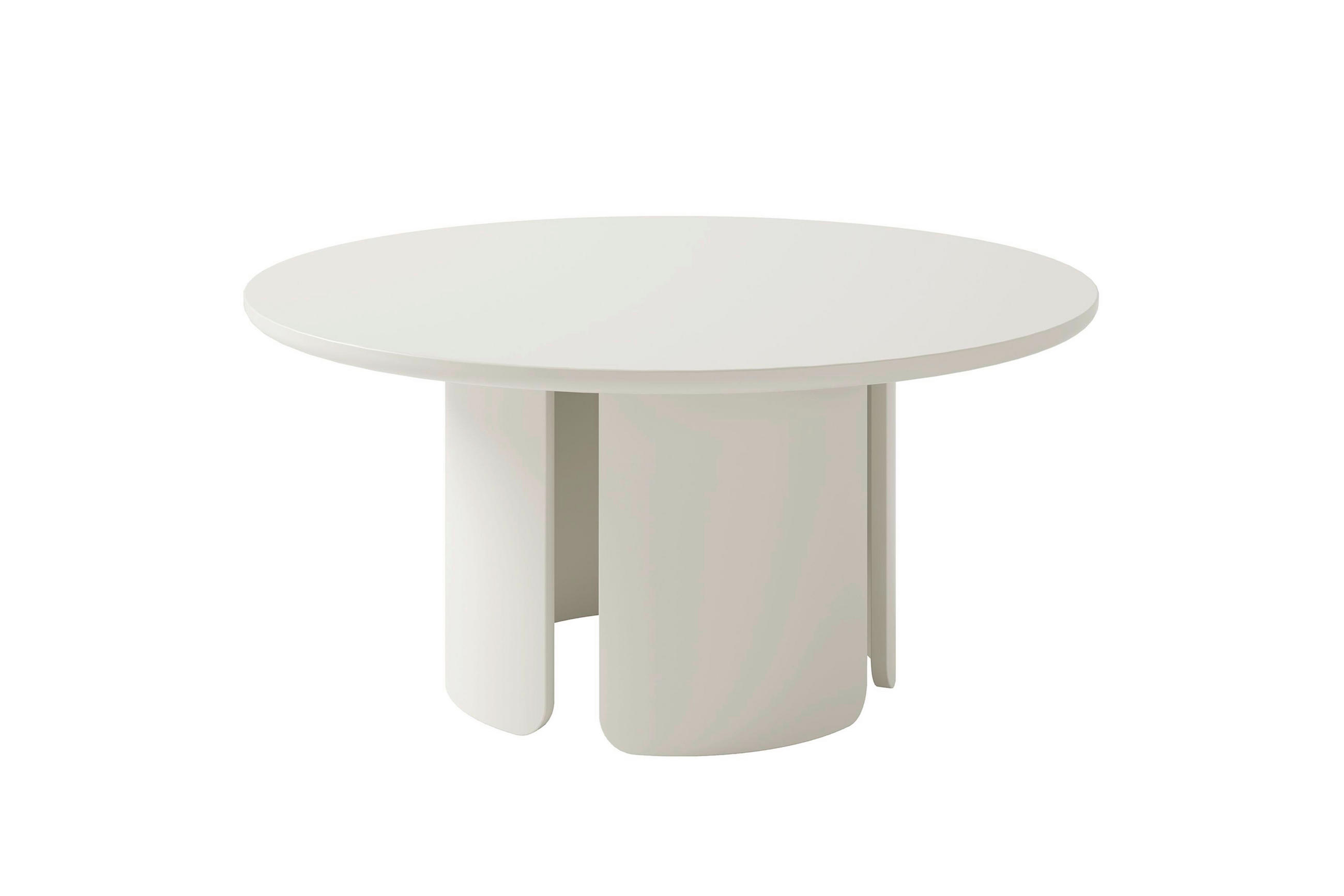 COUCHTISCH 80/80/41 cm MOLDE rund Seidengrau einfacher Aufbau, 2 in 1 Gestell  - Seidengrau, MODERN, Holzwerkstoff (80/80/41cm) - Schöner Wohnen