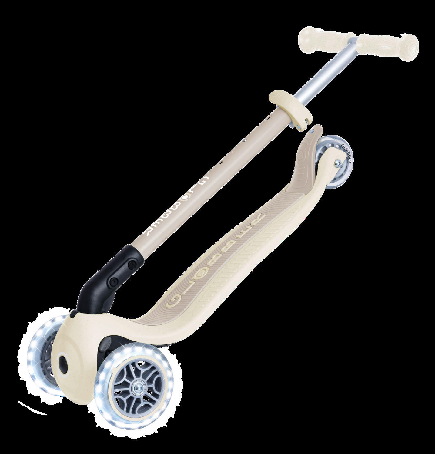 KINDERSCOOTER PRIMO FOLDABLE LIGHTS  - Perlmutt, Basics, Kunststoff (57,5/28/77,5cm) - GLOBBER