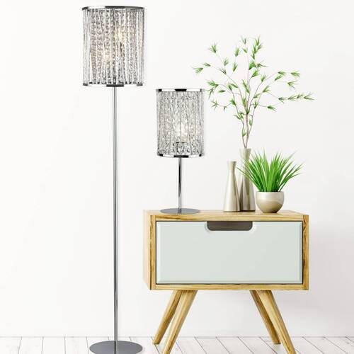 GOLVLAMPA Elise  25/152 cm   - klar/kromfärg, Lifestyle, metall/glas (25/152cm)