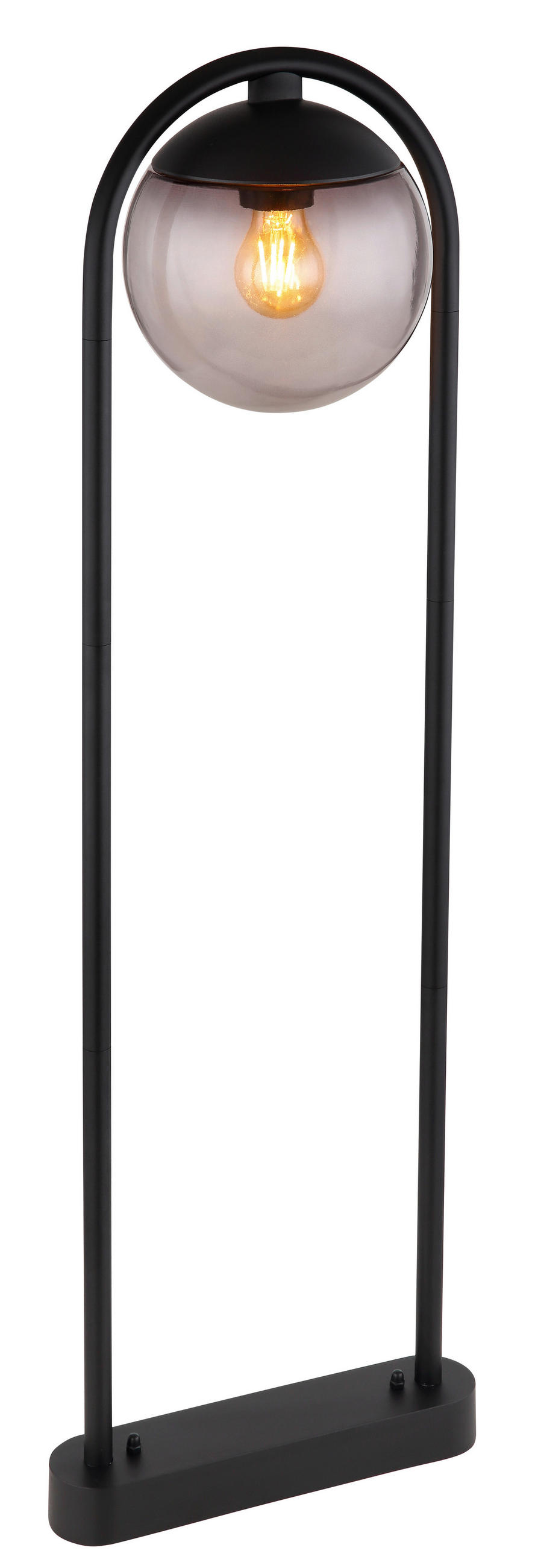 GOLVLAMPA UTOMHUS - svart, Basics, metall/glas (32/100cm) - Globo