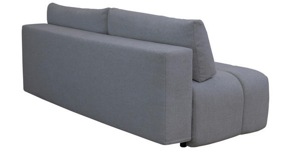 BOXSPRINGSOFA in Chenille Grau  - Schwarz/Grau, MODERN, Kunststoff/Textil (210/72/105cm) - Cantus