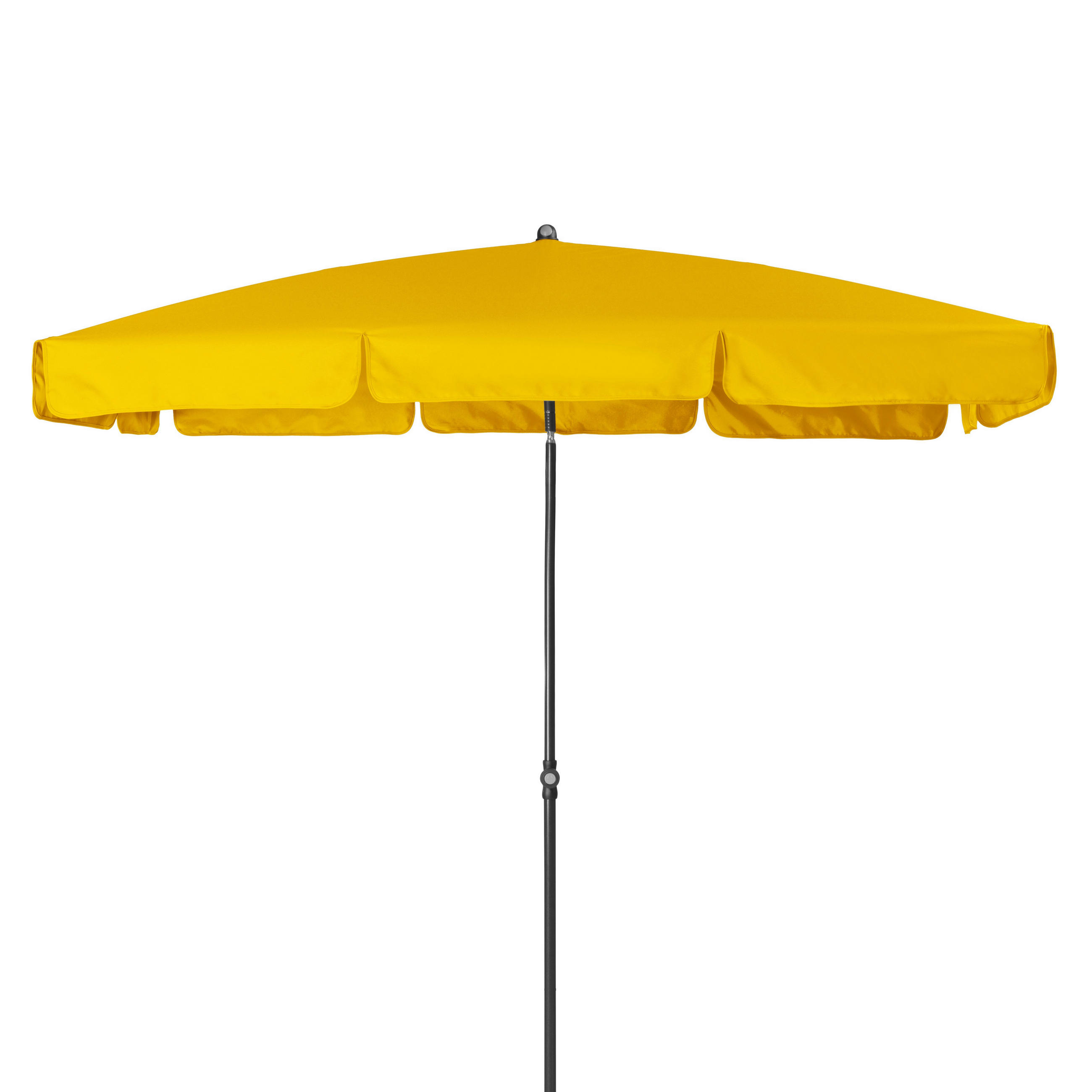 SONNENSCHIRM 225x120 cm  - Gelb/Anthrazit, Basics, Textil/Metall (225/120cm) - Doppler