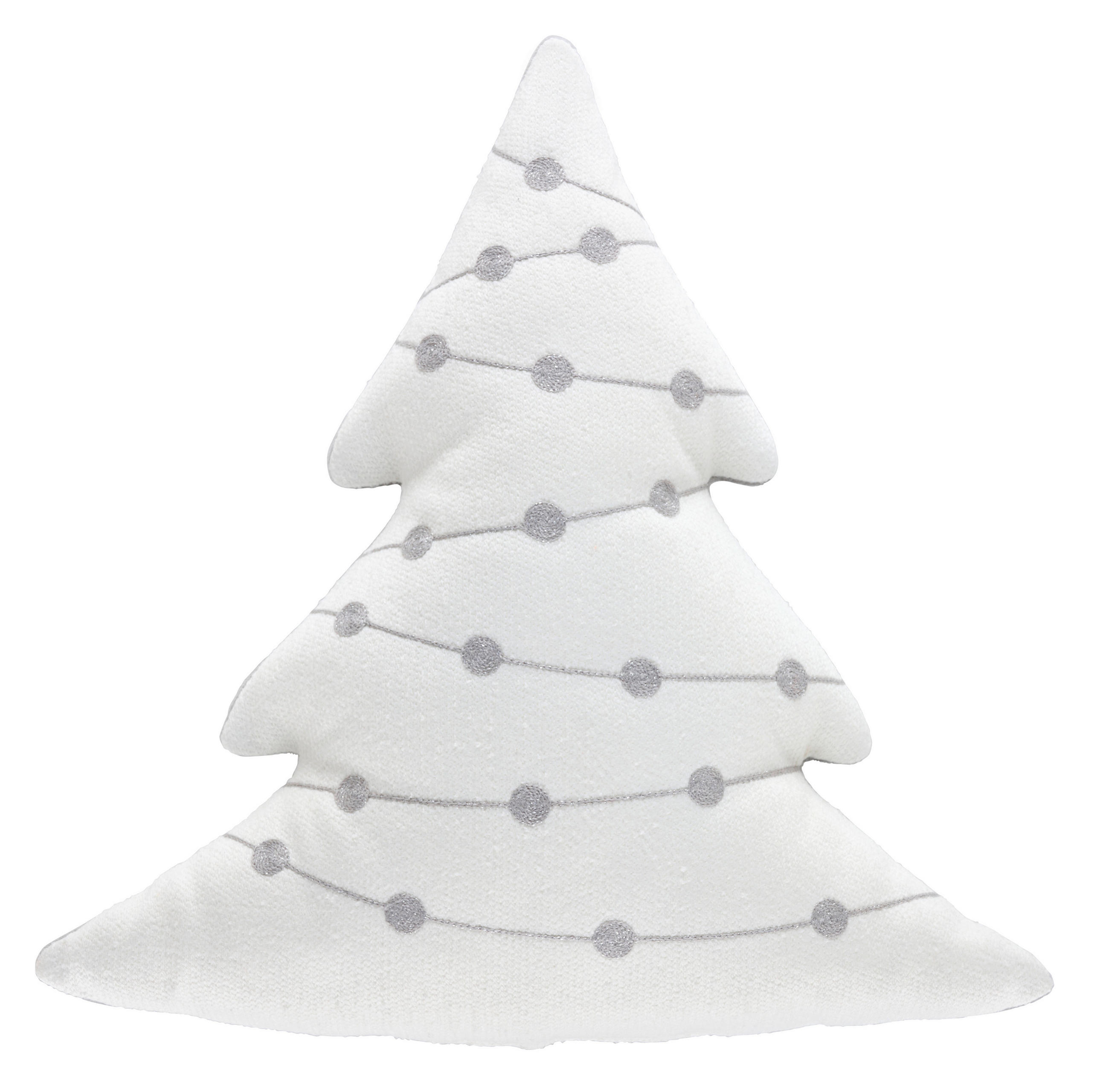 ZIERKISSEN FESTIVE GETAWAY 43/39 cm  - Weiß, KONVENTIONELL, Textil (43/39cm) - X-Mas