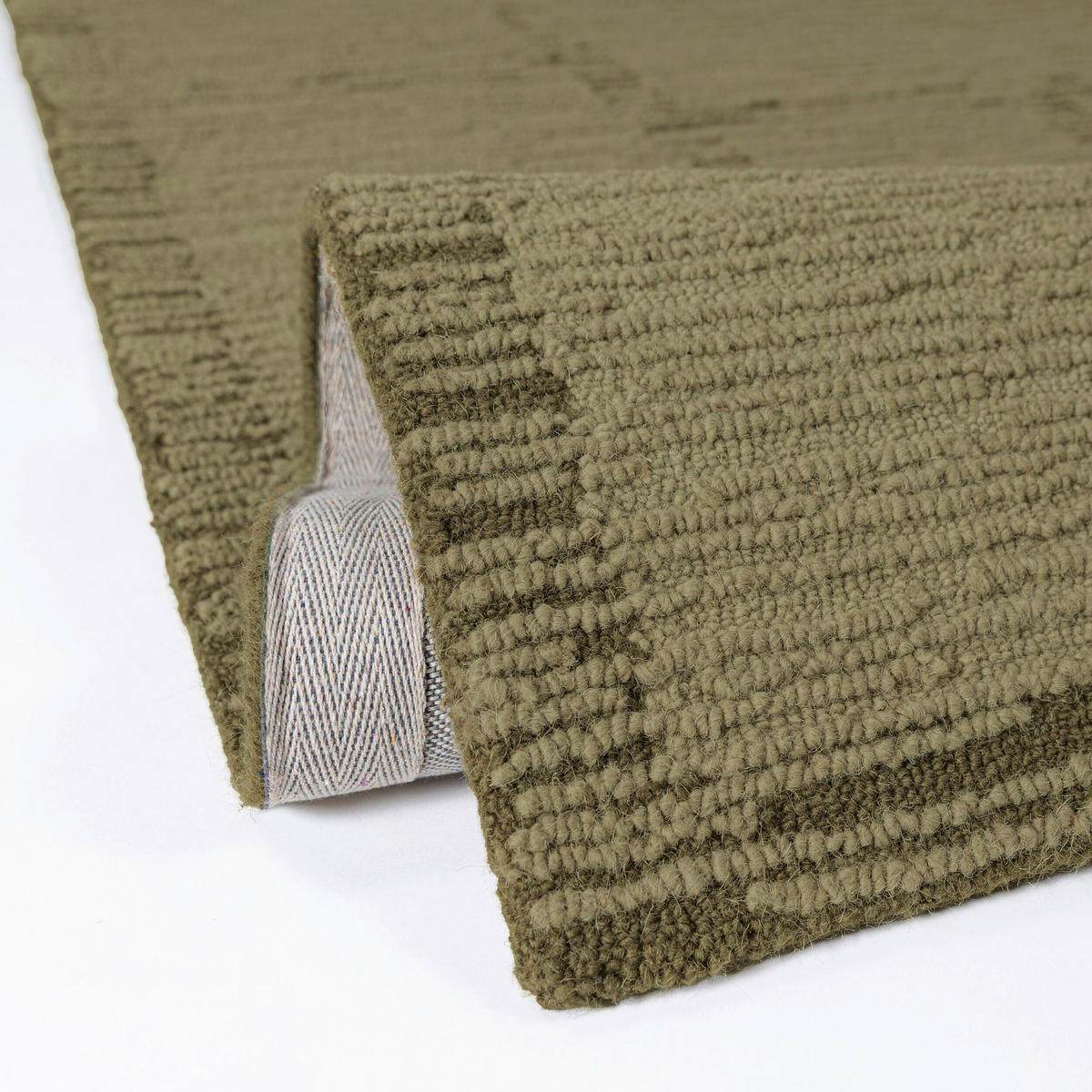 WOLLTEPPICH 140/200 cm Harris Grün rechteckig  - Grün, Basics, Textil (140/200cm) - Flair Rugs