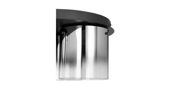 LED-DECKENLEUCHTE 49/25 cm   - Schwarz, Design, Glas/Metall (49/25cm) - Dieter Knoll