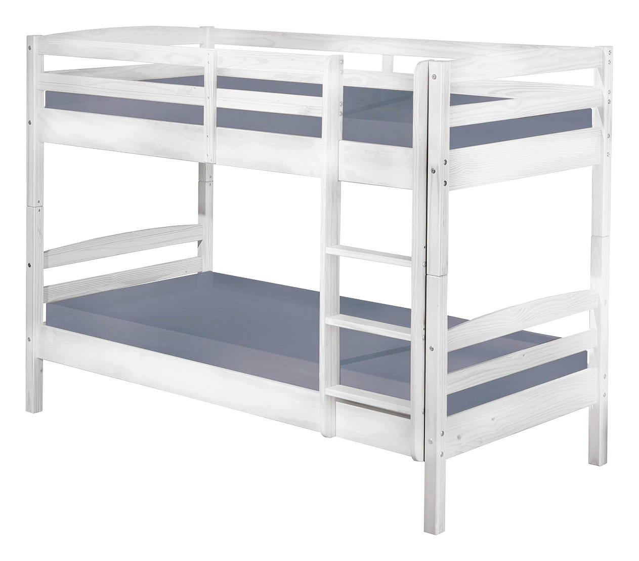 ETAGENBETT 90/200 cm Weiss  - Weiss, Modern, Holz (90/200cm) - Livetastic