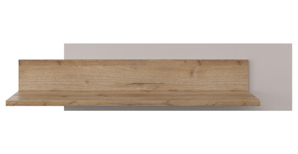 WANDBOARD in 120/30/25 cm Eichefarben, Sandfarben  - Sandfarben/Eichefarben, MODERN, Holzwerkstoff (120/30/25cm) - Hom`in