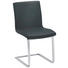 SCHWINGSTUHL in Leder, Metall Chromfarben, Schwarz - Chromfarben/Schwarz, Design, Leder/Metall (46/91/55cm) - Bacher SCHWINGSTUHL in Leder, Metall Chromfarben, Schwarz - Chromfarben/Schwarz, Design, Leder/Metall (46/91/55cm) - Bacher