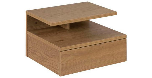 NACHTKÄSTCHEN in Eichefarben - Eichefarben, Design, Holzwerkstoff (35/22,5/32cm) - Carryhome