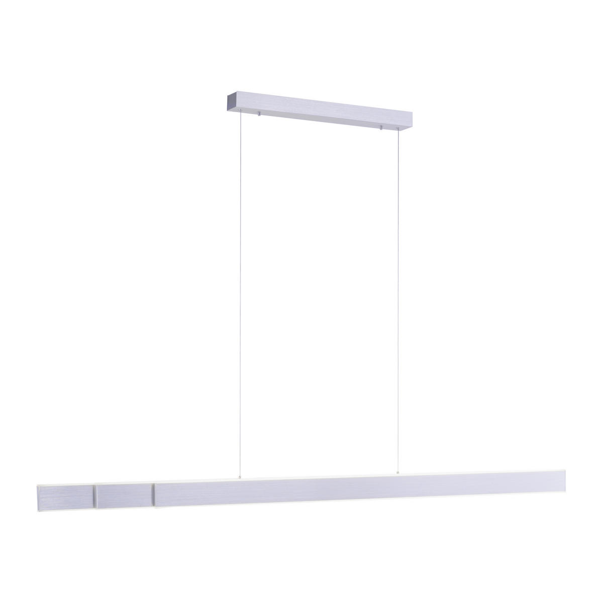 SUSPENSION LED 179/4,8/120 cm    - Alufarben, Design, Kunststoff/Metall (179/4,8/120cm) - Neuhaus PURE