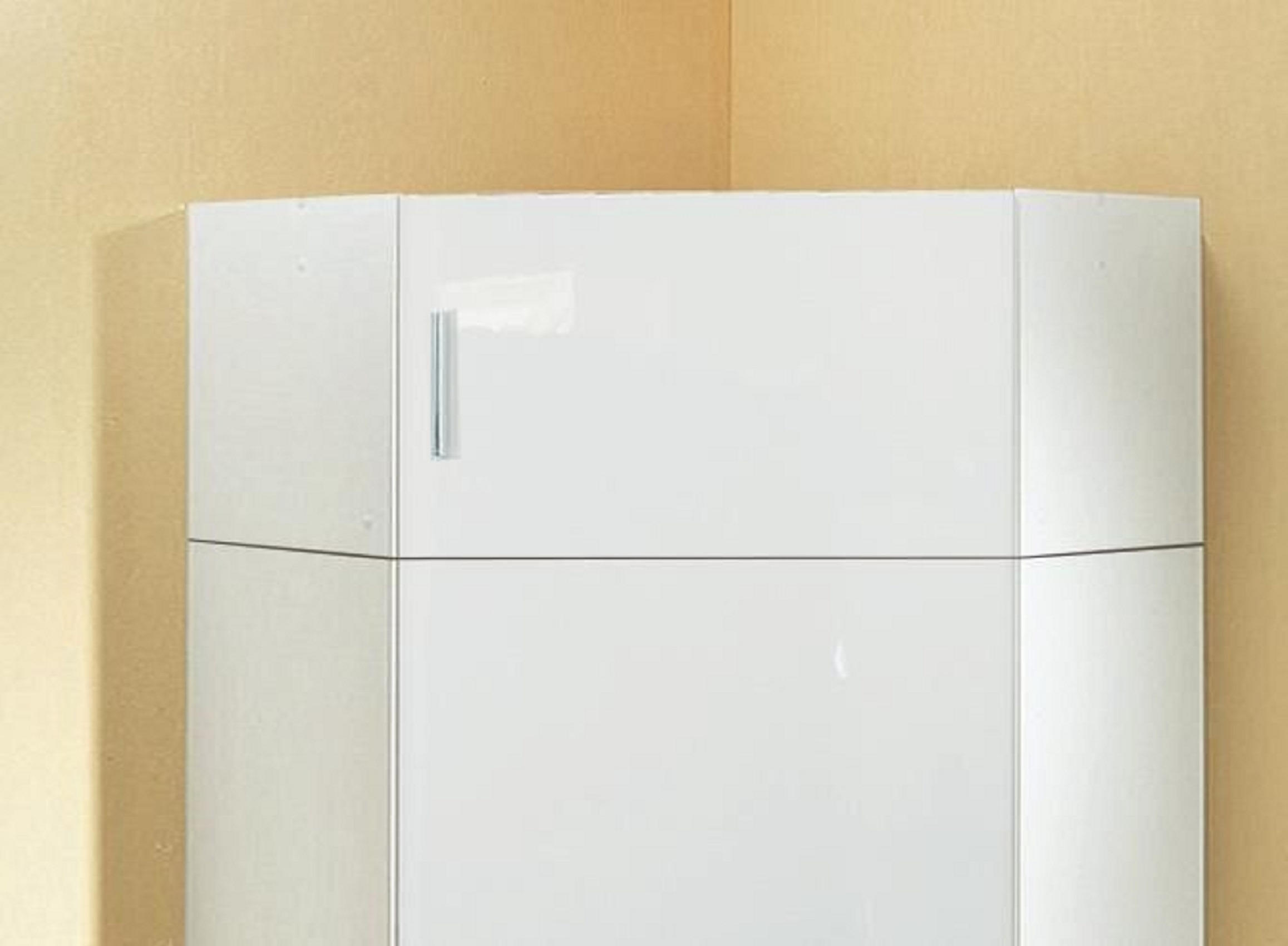 AUFSATZSCHRANK Weiß - Chromfarben/Weiß, KONVENTIONELL, Kunststoff (80/40/80cm) - Xora