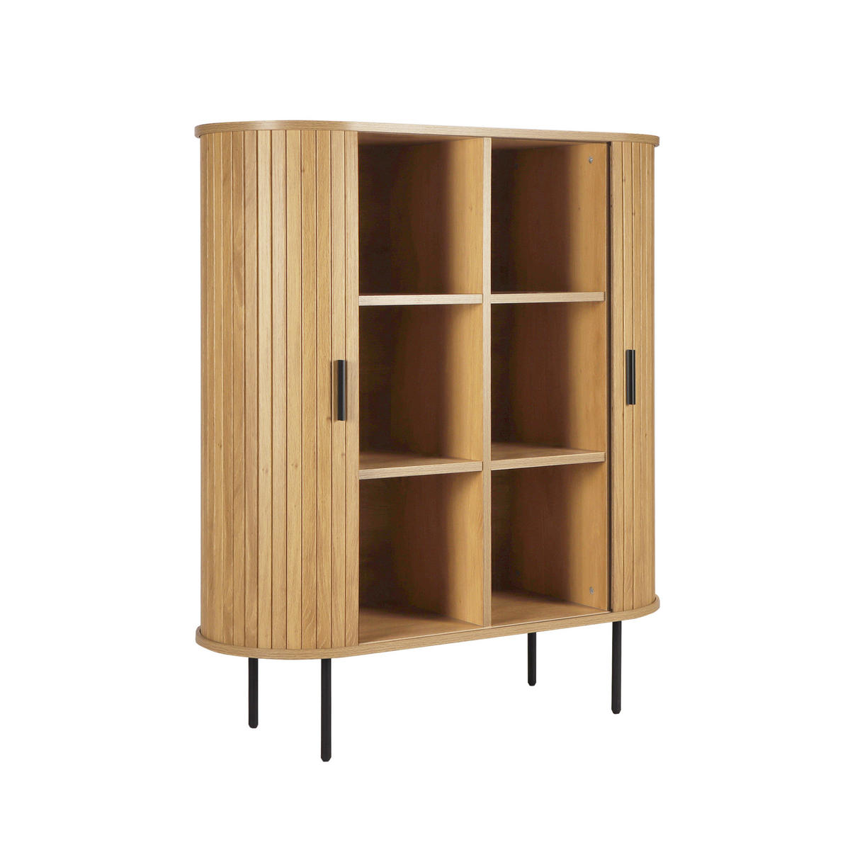 KOMMODE  in 100/118/40 cm  - Schwarz/Naturfarben, Design, Holzwerkstoff/Metall (100/118/40cm) - Livetastic