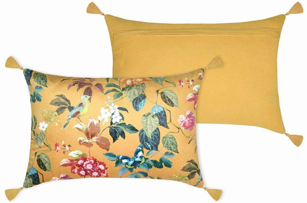 OKRASNA BLAZINA  EMMY    40/60 cm         - zelena/gorčično rumena, Basics, tekstil (40/60cm)