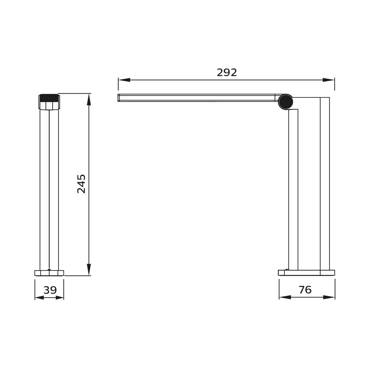 SCHREIBTISCHLEUCHTE Amber 3,9/24,5/29,2 cm   - Weiß, Design, Kunststoff/Metall (3,9/24,5/29,2cm) - Philips