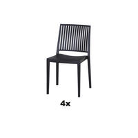 STAPELSTUHL Anthrazit  - Anthrazit, Basics, Kunststoff (57/80/56cm) - Siena Garden
